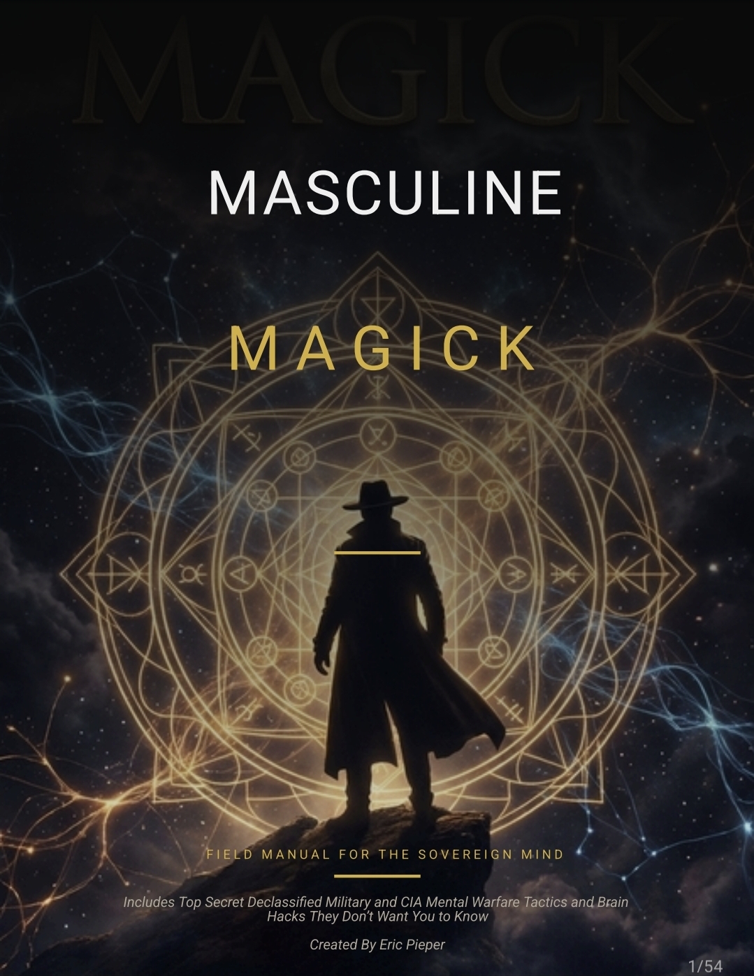 Masculine Mystic: Field Manual for the Sovereign Mind — Book Cover