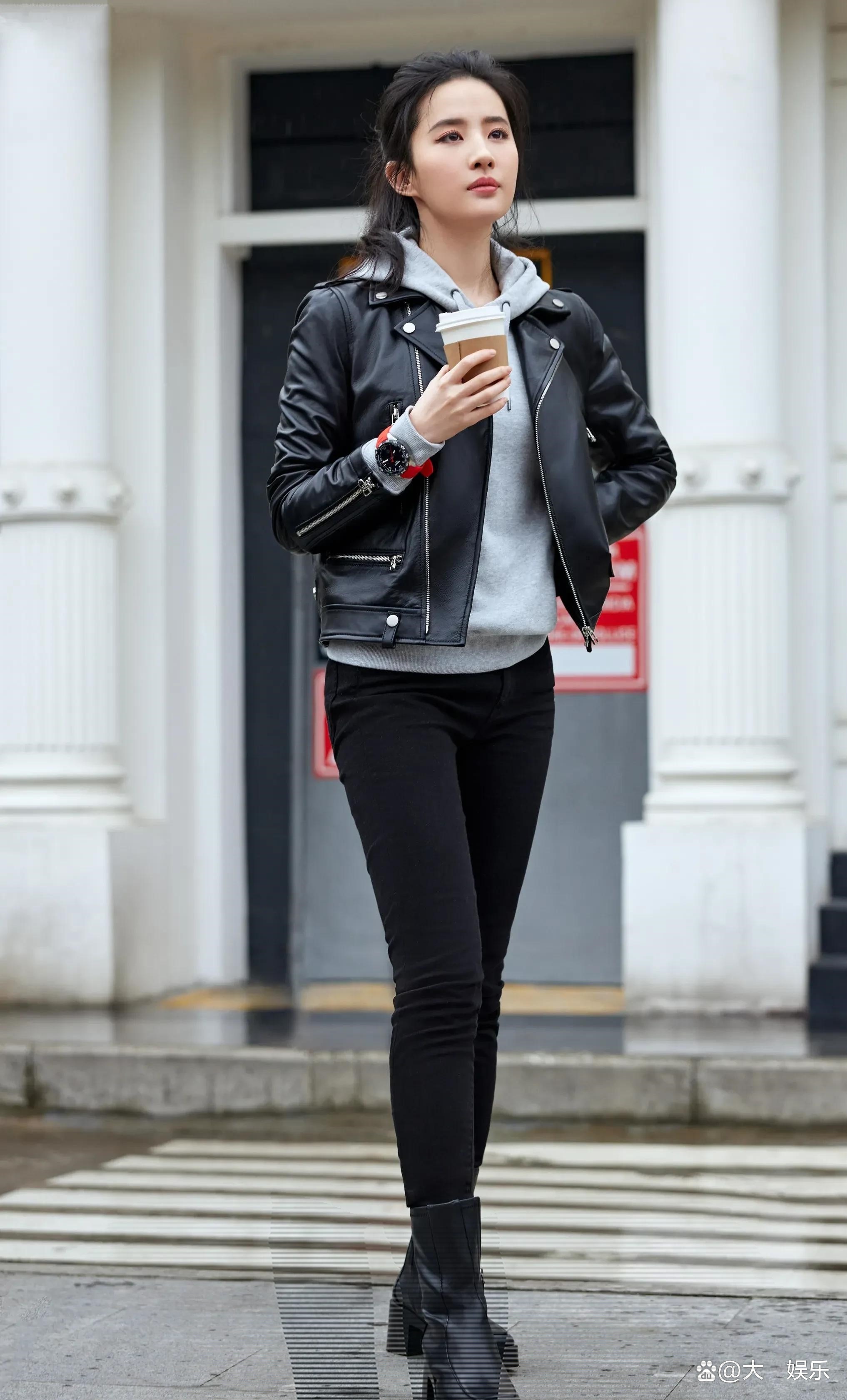 Try-on result: Rockstar Leather Jacket