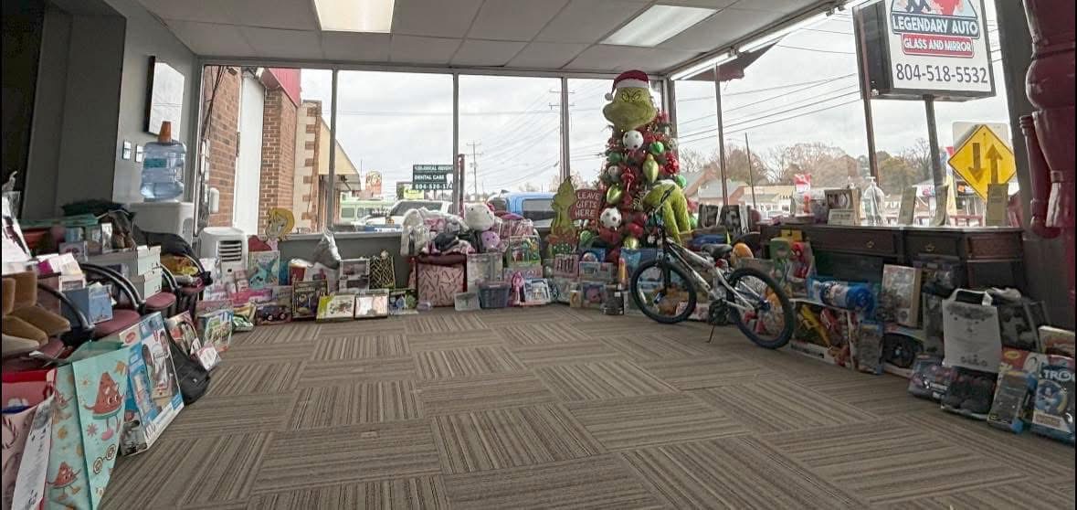 Toy drive photo 1 — Legendary Auto Glass, Colonial Heights VA