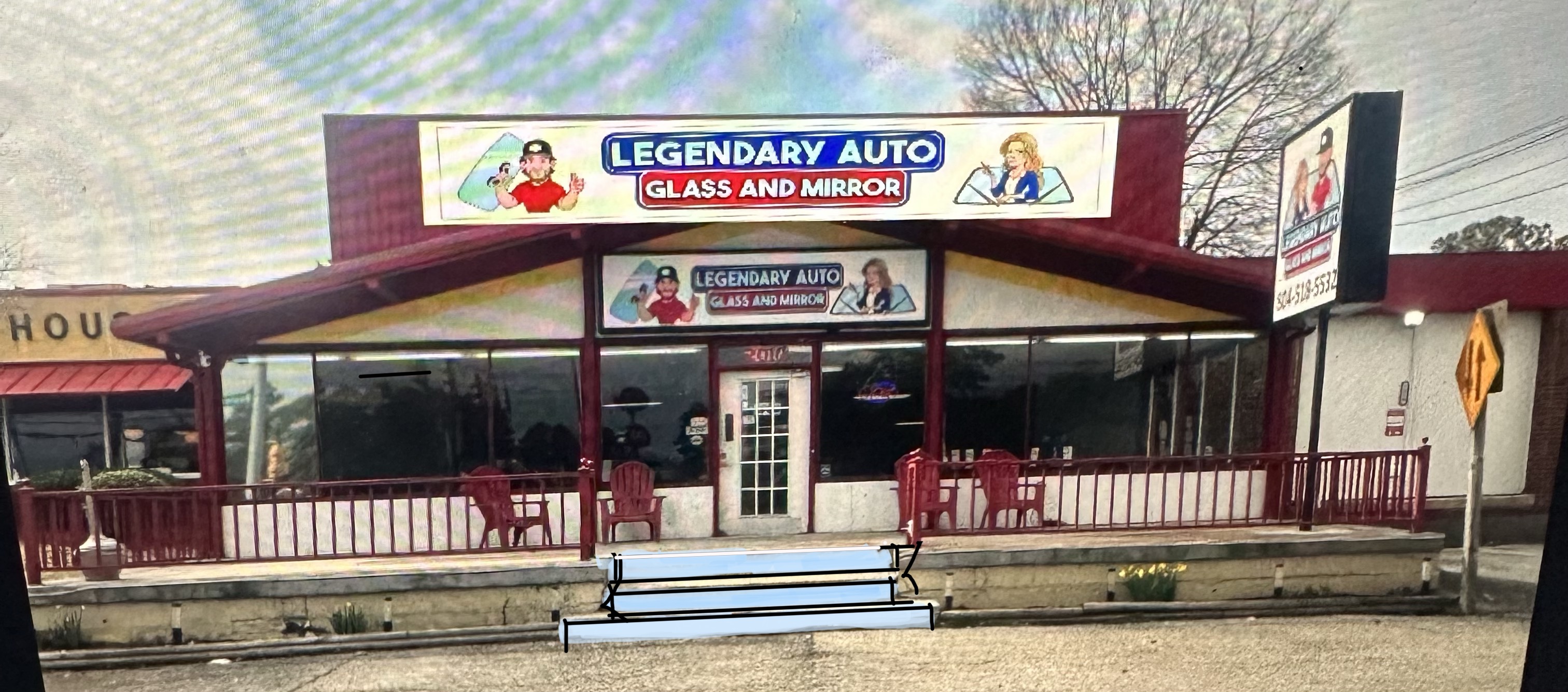 Legendary Auto Glass and Mirror storefront — Colonial Heights, VA
