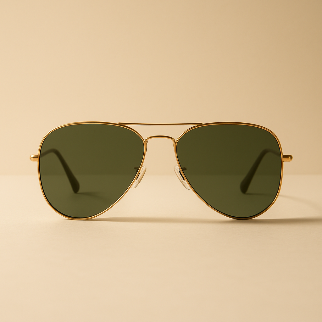 Aviator Sunglasses — Gold Frame