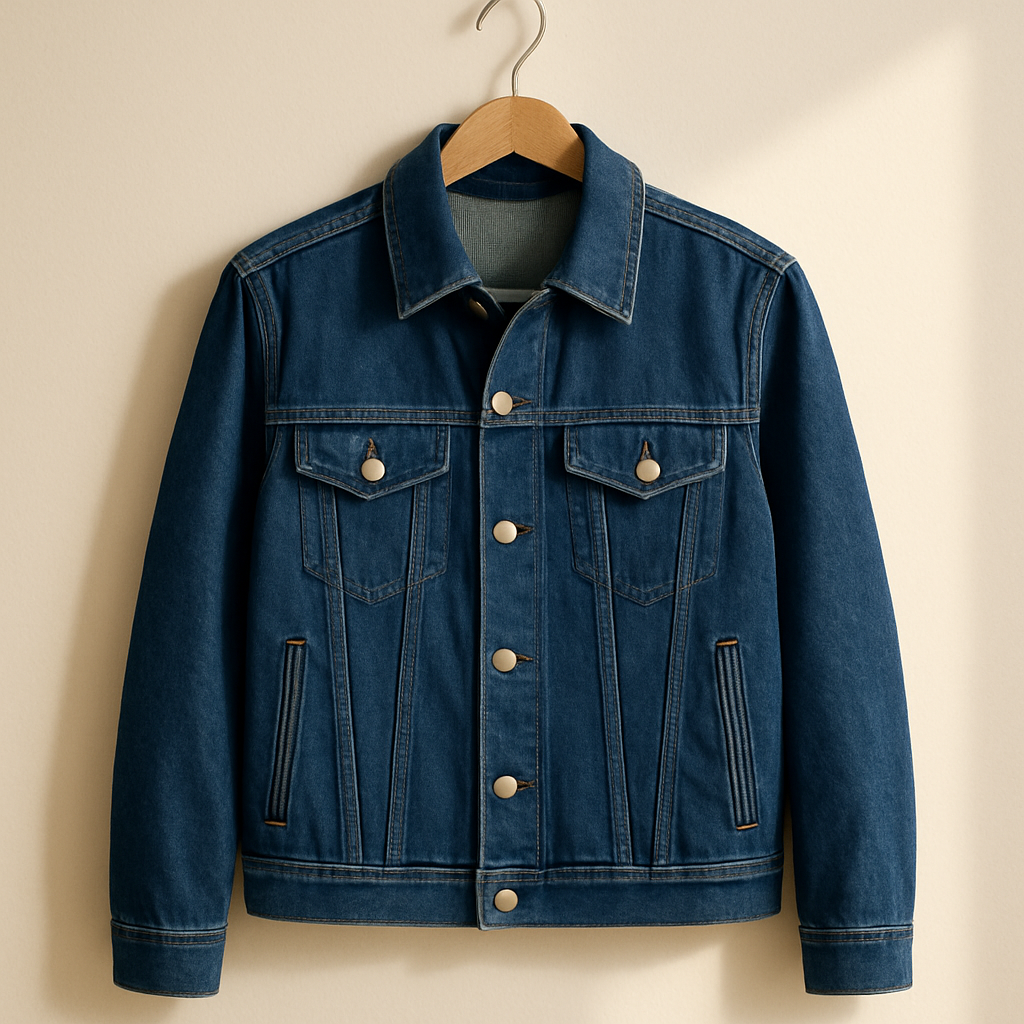 Relaxed Denim Jacket — Indigo
