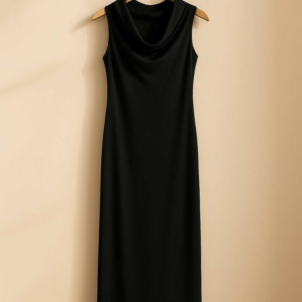 Jersey Maxi Dress — Black