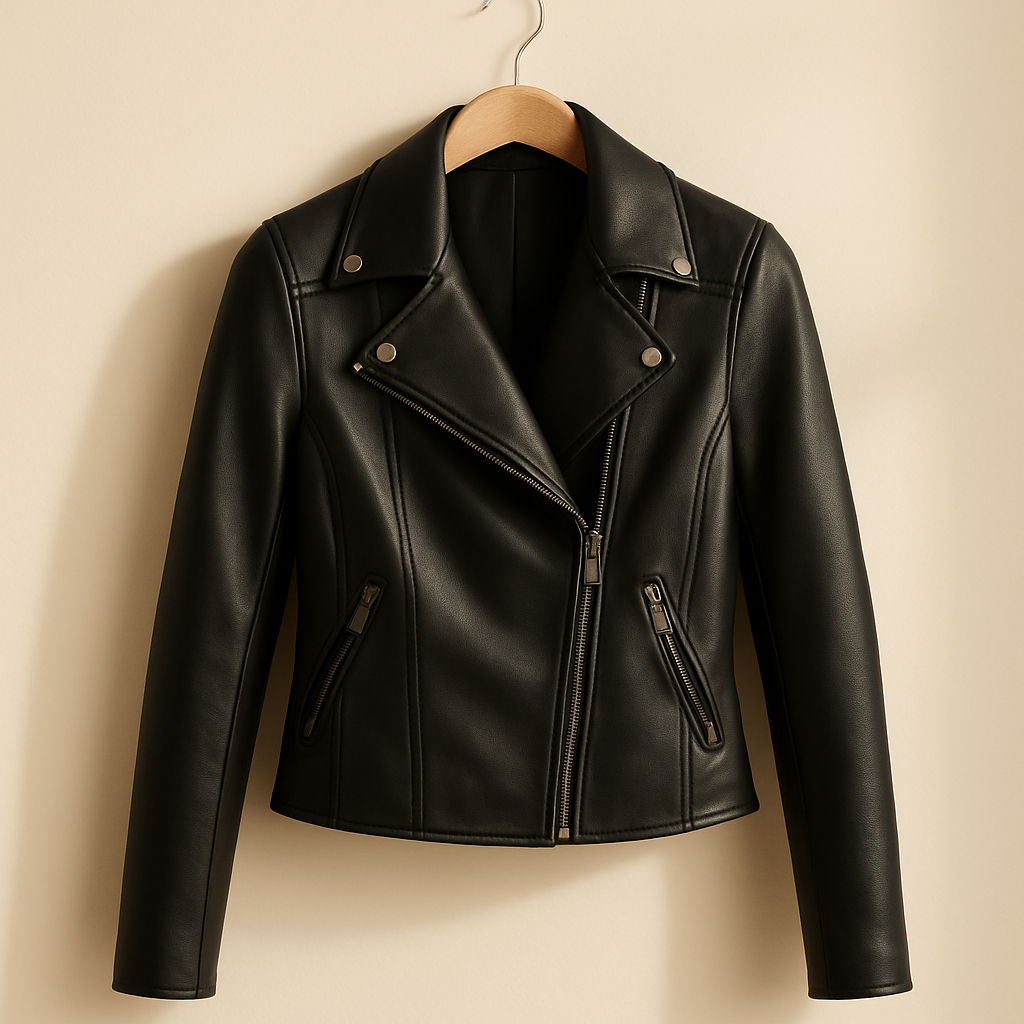 Faux Leather Moto Jacket