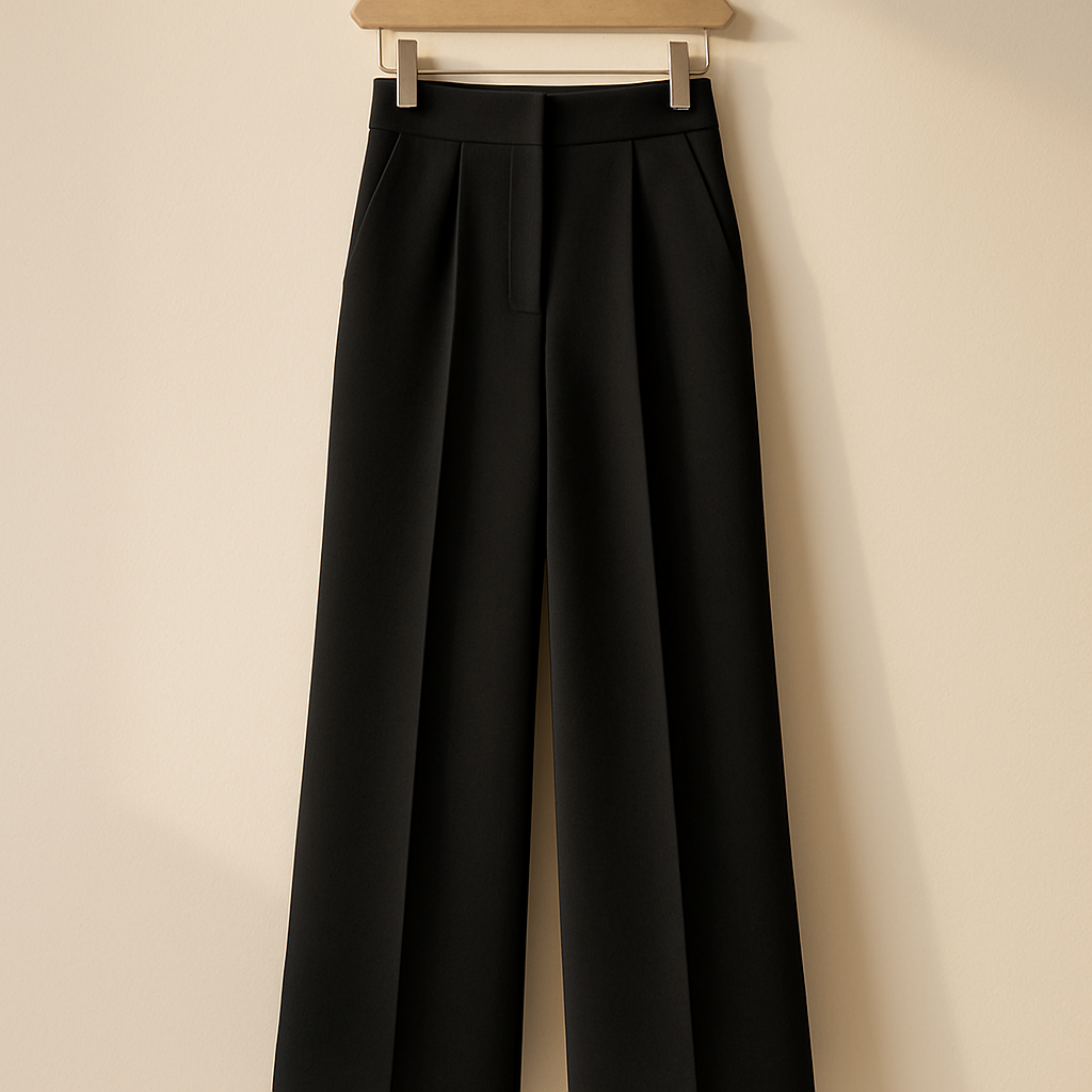 Wide Leg Trouser — Black