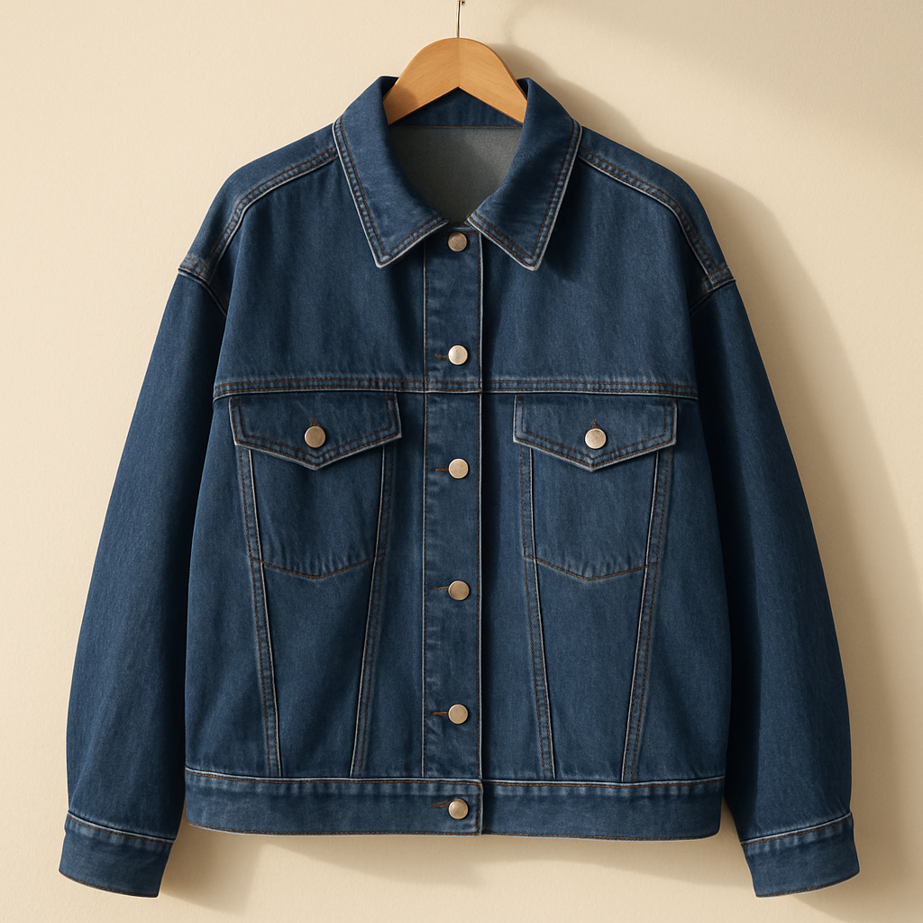 Oversized Denim Jacket — Indigo