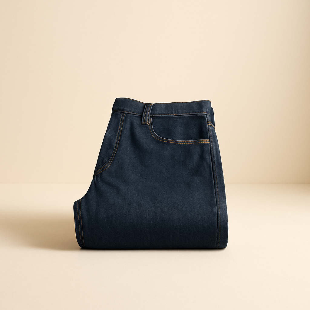 Relaxed Fit Dark Wash Jean
