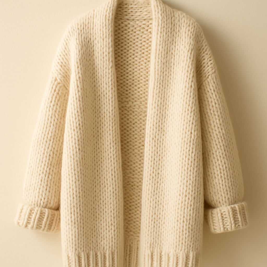 Oversized Cardigan — Cream