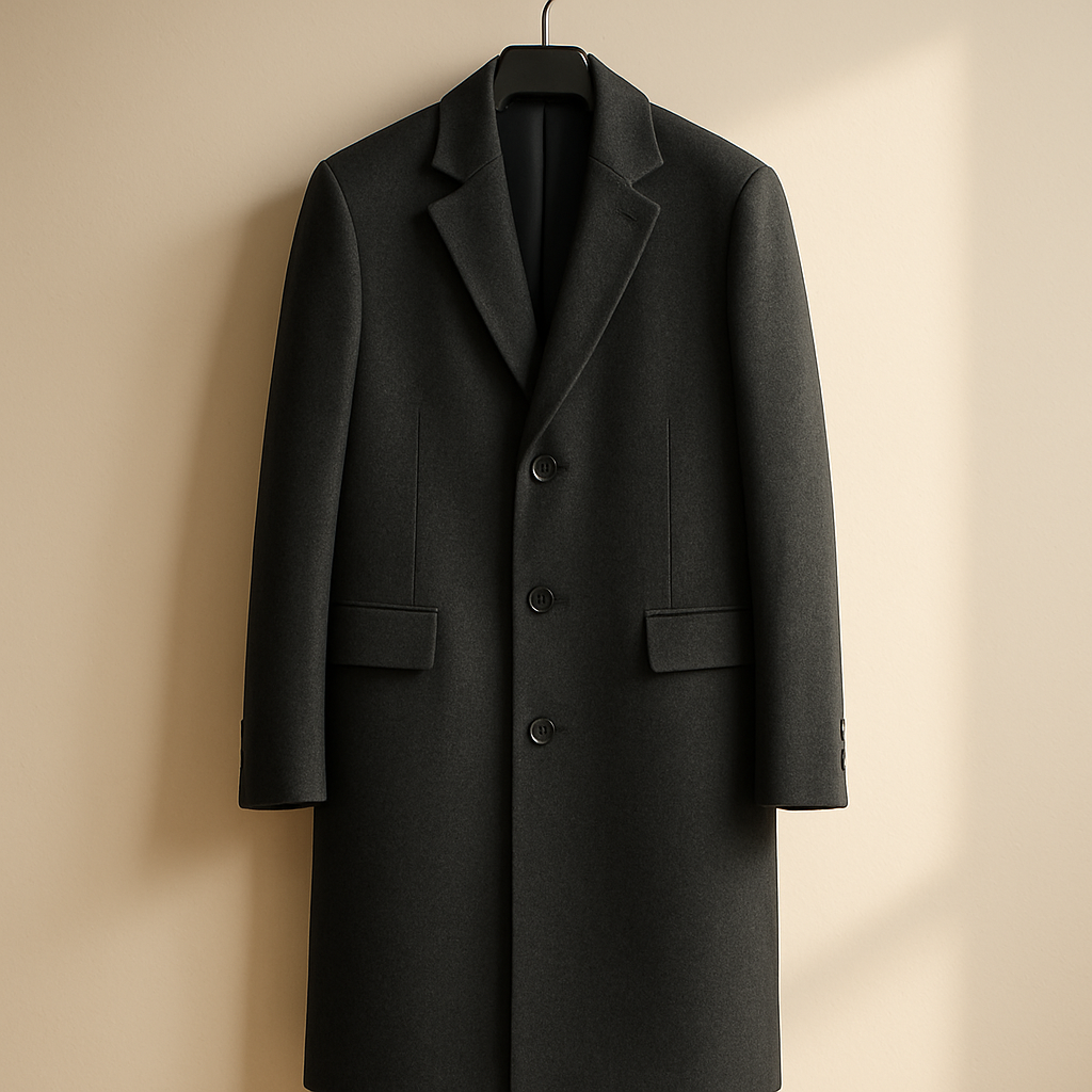 Structured Wool-Blend Overcoat