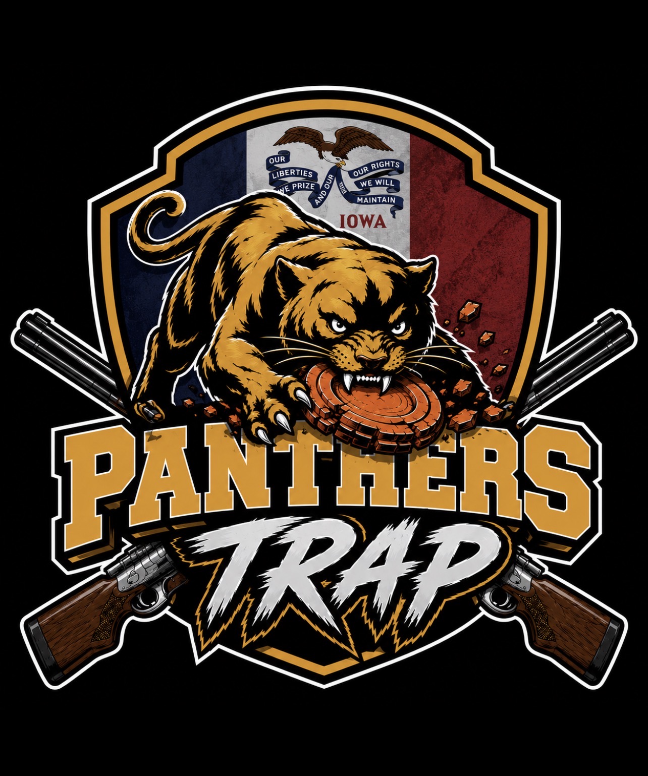 Panthers Trap - Iowa Shield Hoodie