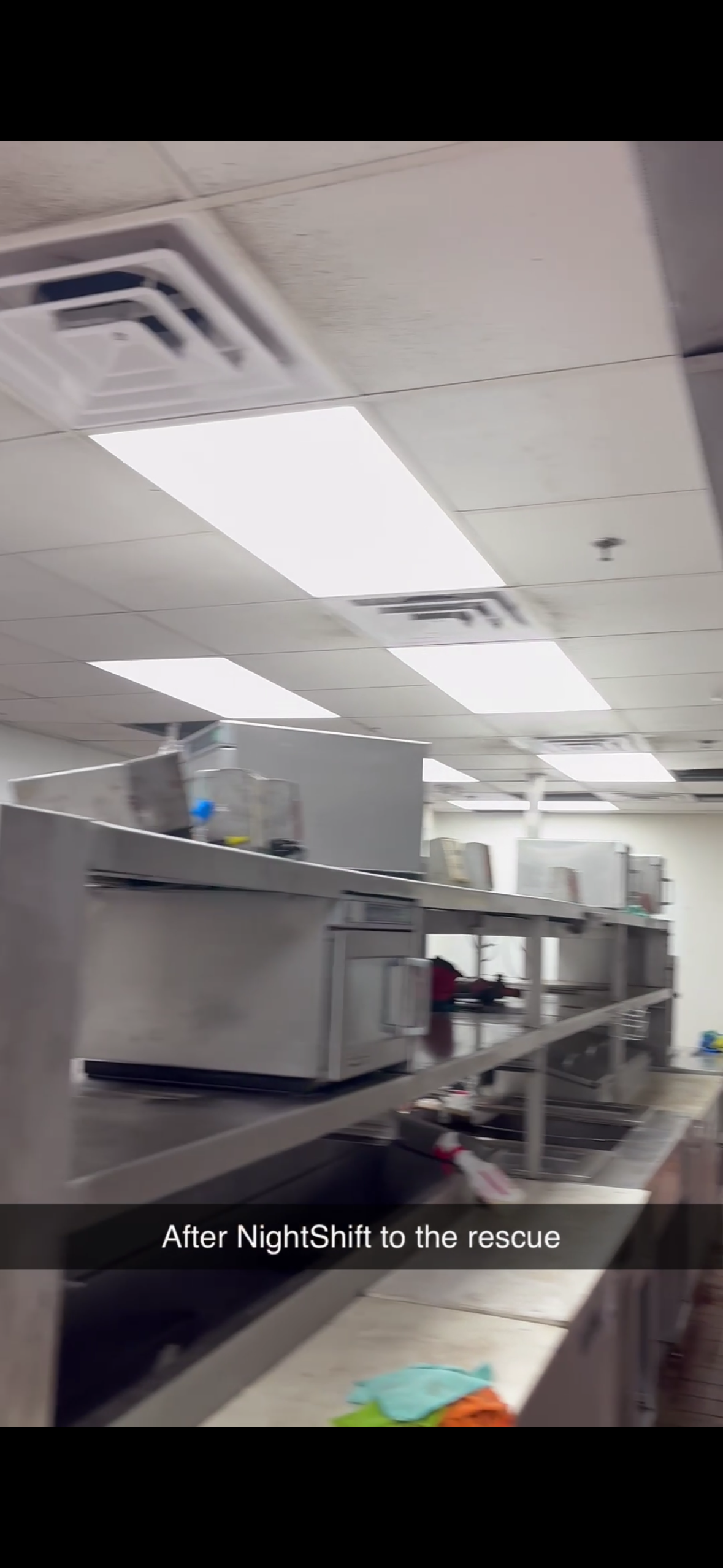 Kitchen after — prep area restored