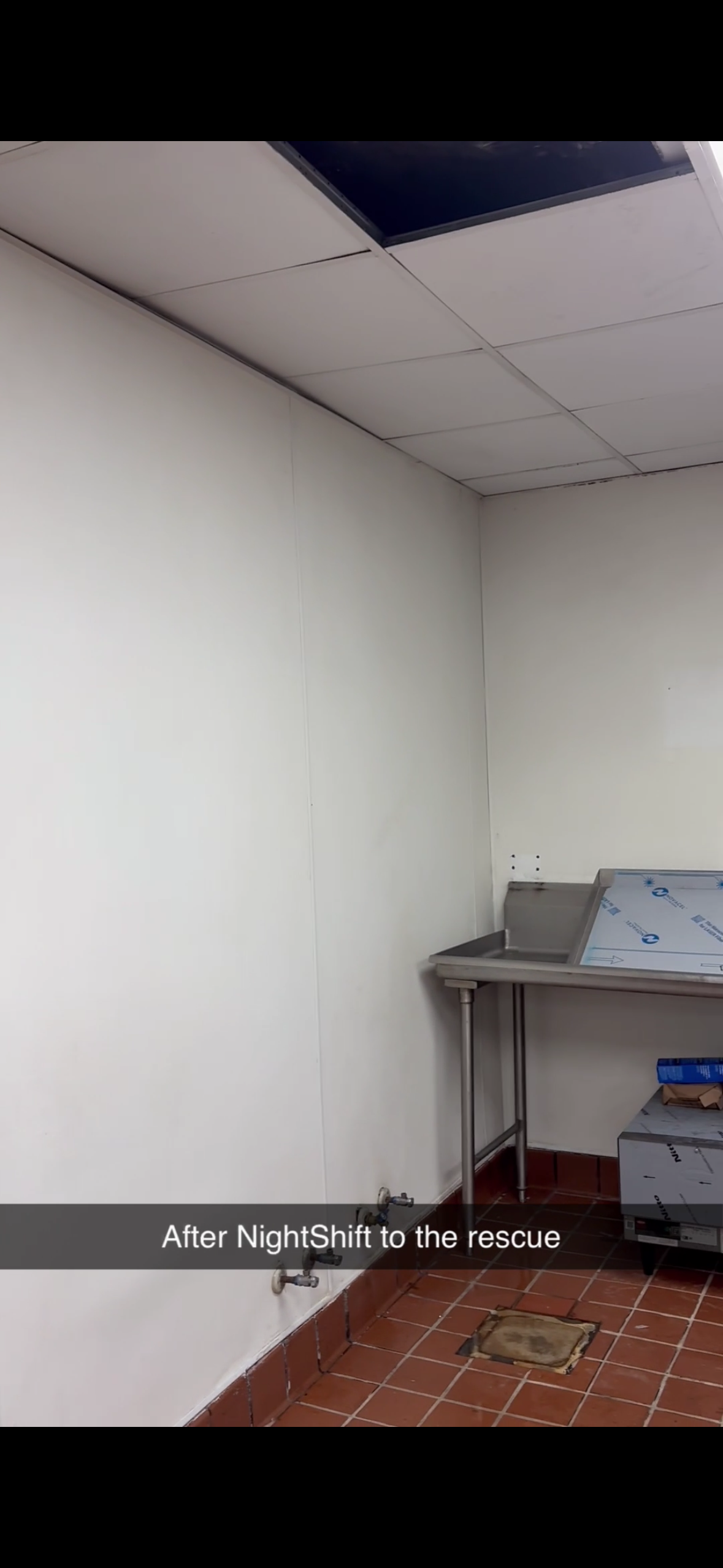 Kitchen after — floor restored