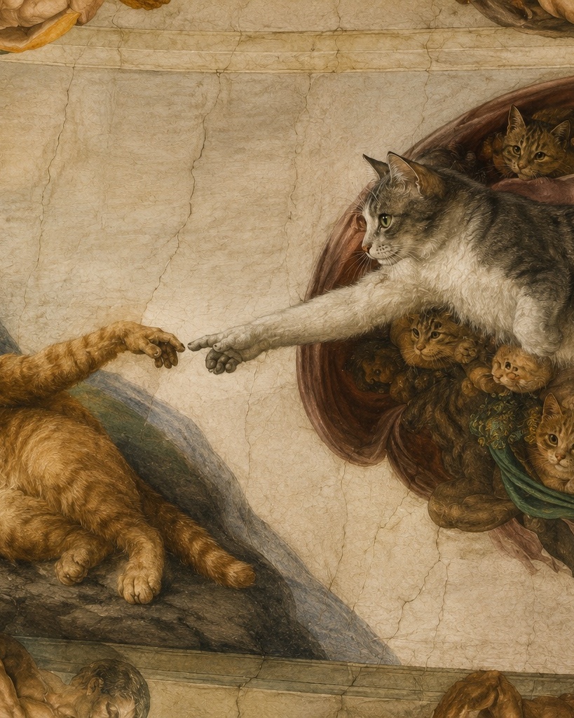 Cat Mona Lisa