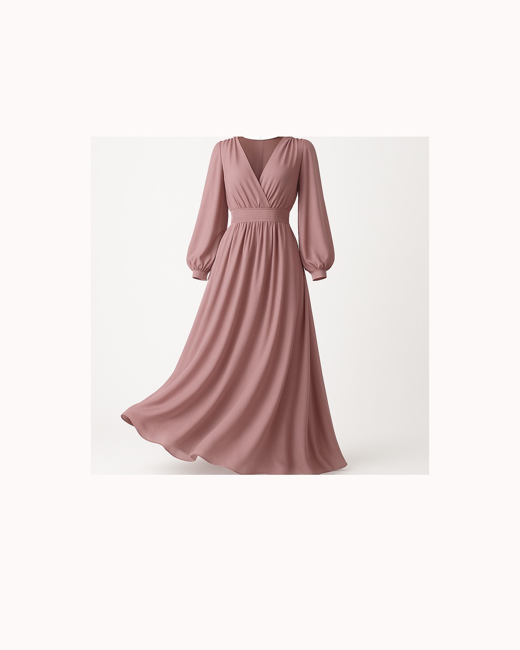 The Mauve Ruched Maxi