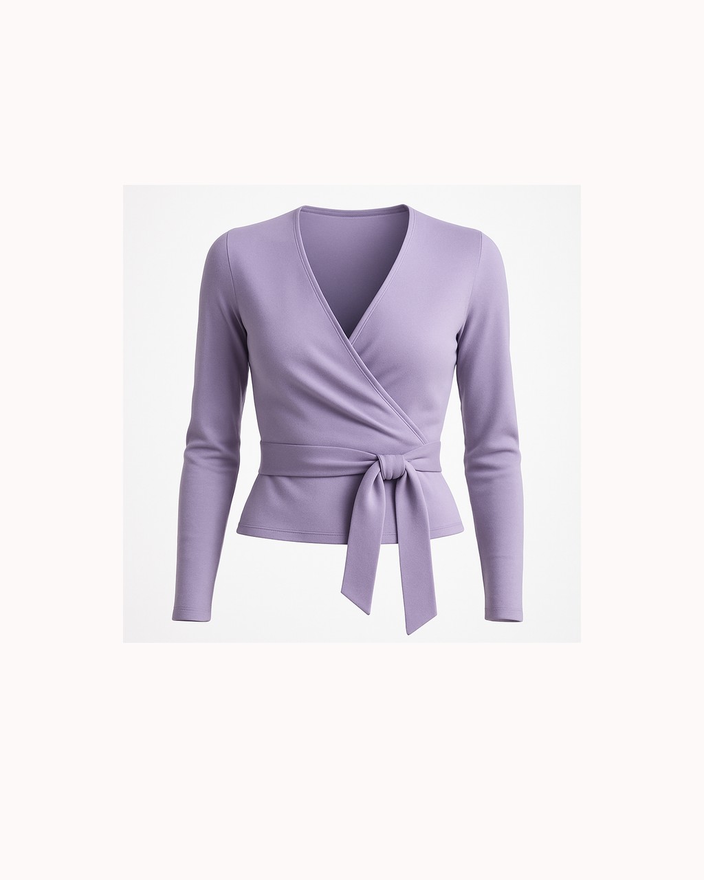 The Lavender Wrap Top