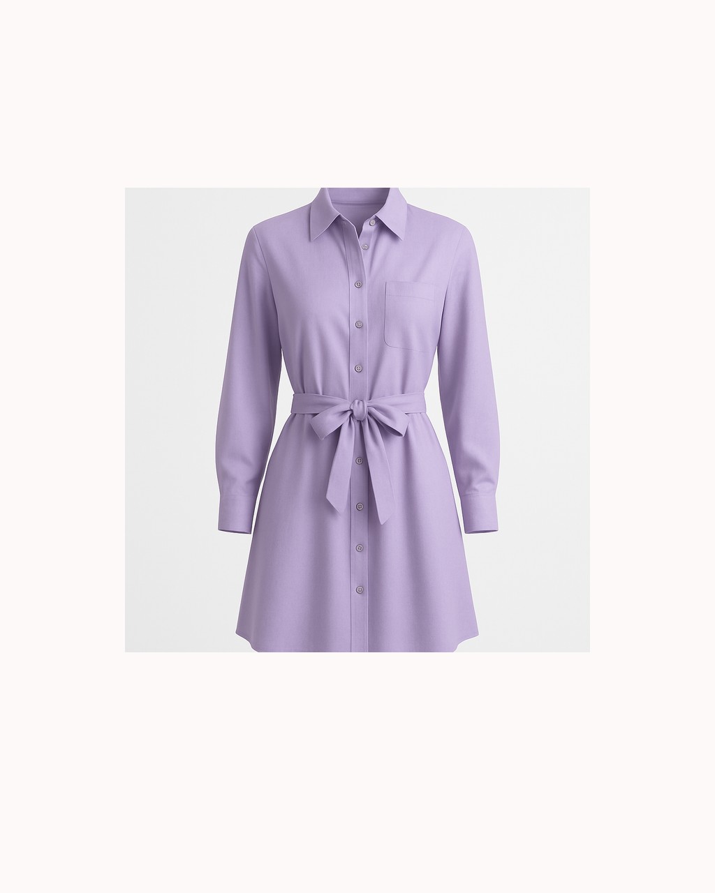 The Lavender Shirt Dress