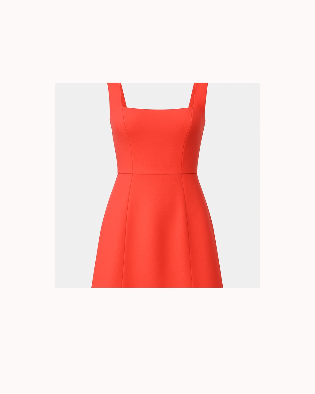The Coral Cut-Out Dress