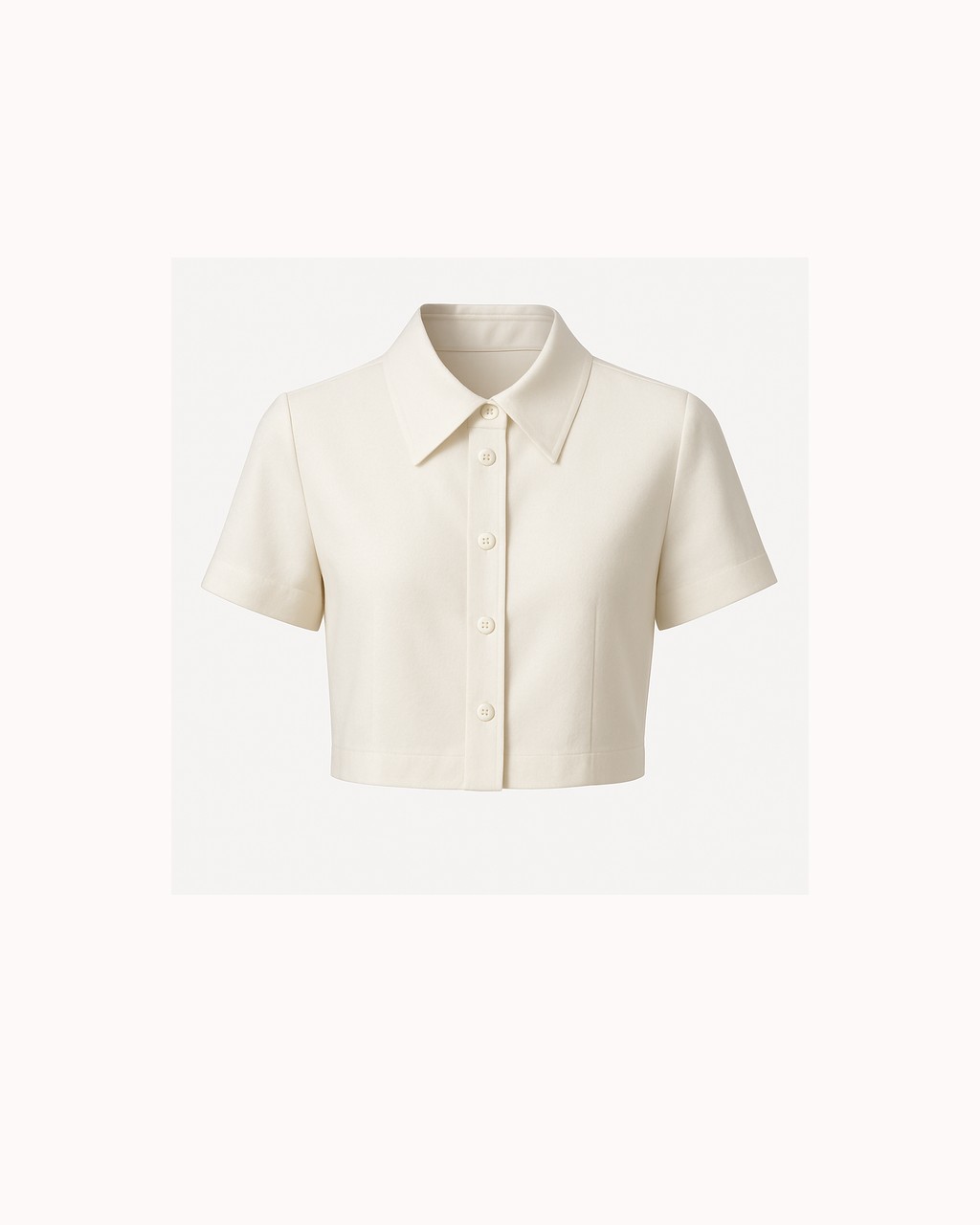 The Ivory Cropped Blouse