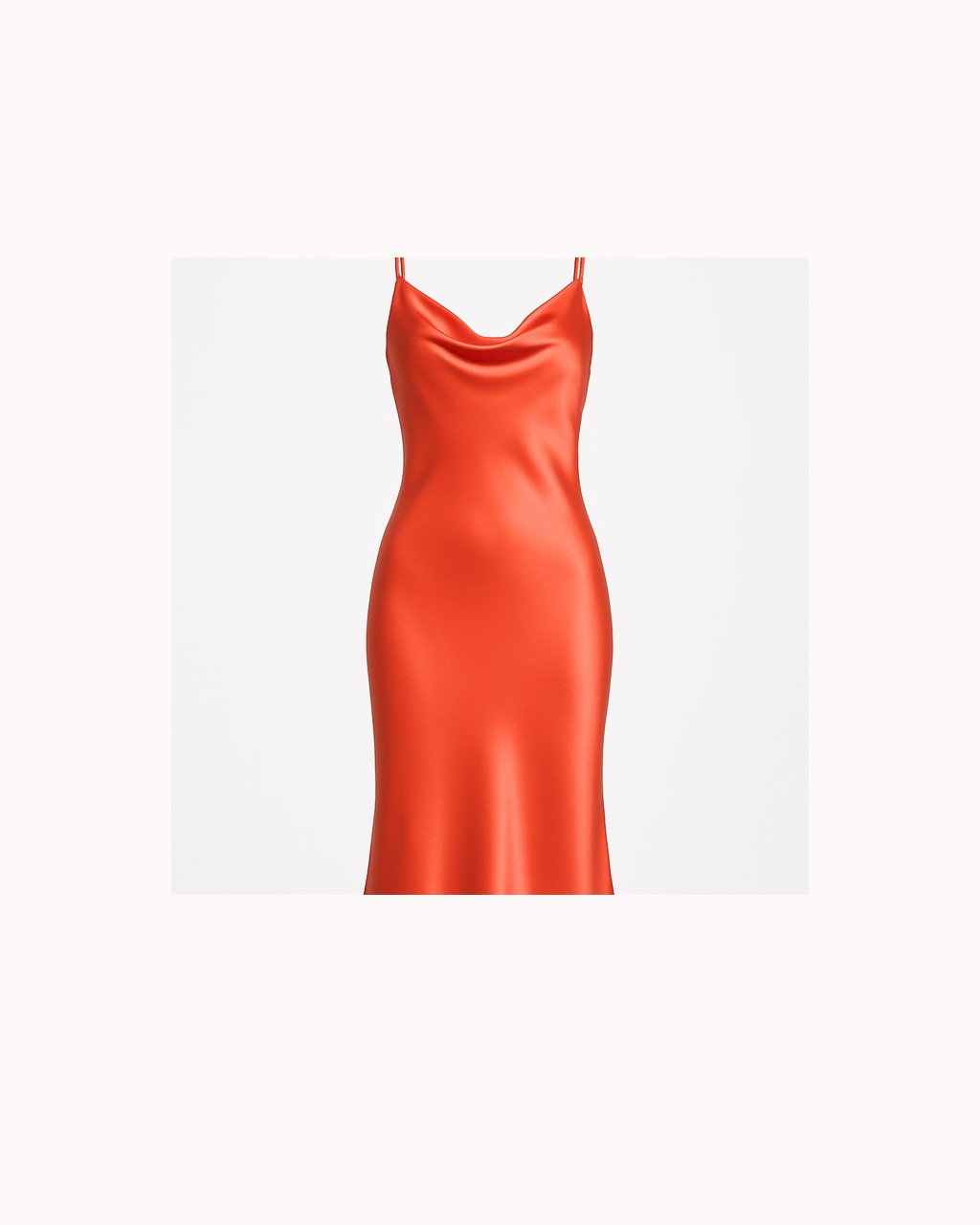 The Coral Satin Slip