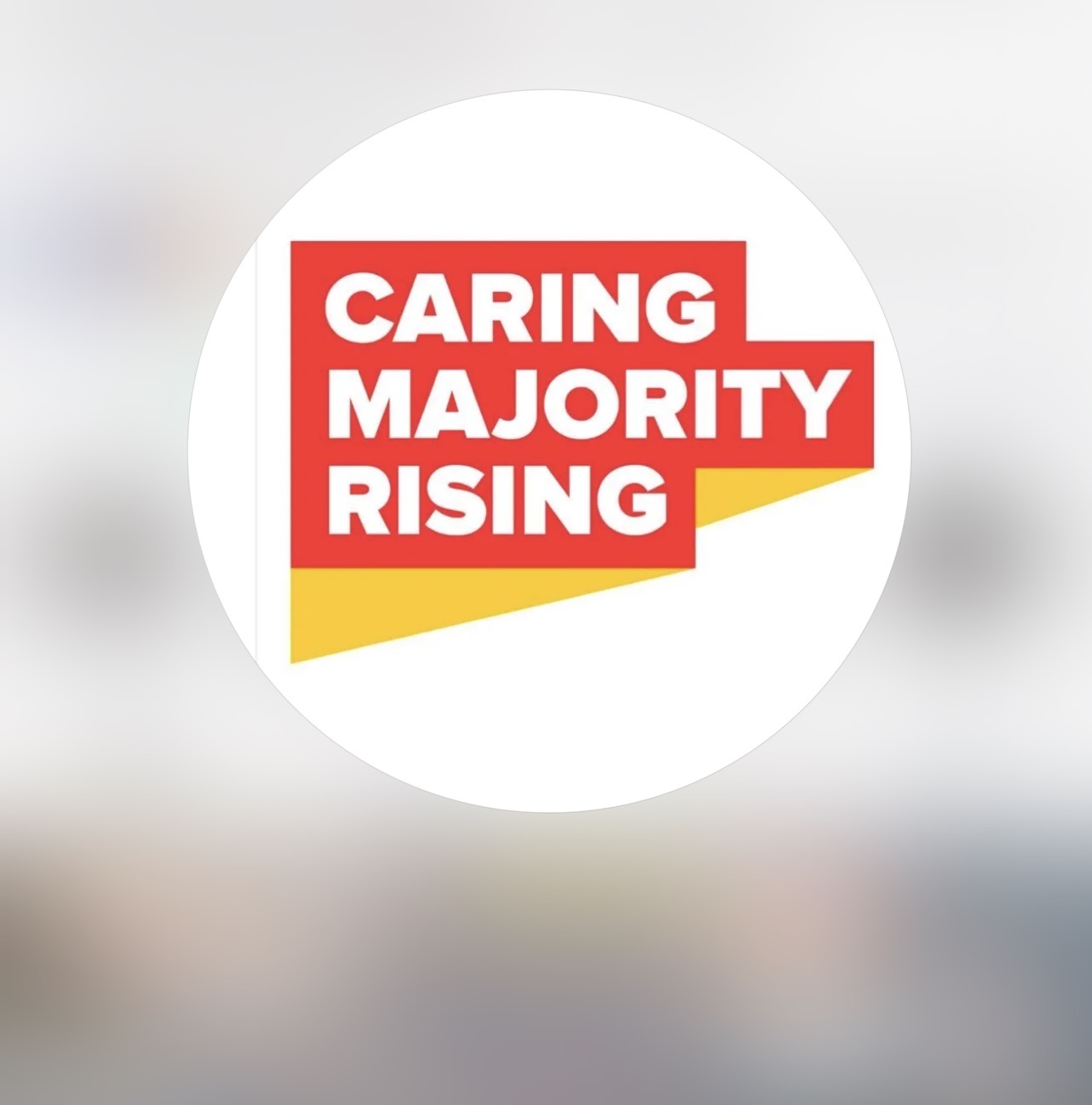 Caring Majority Rising logo