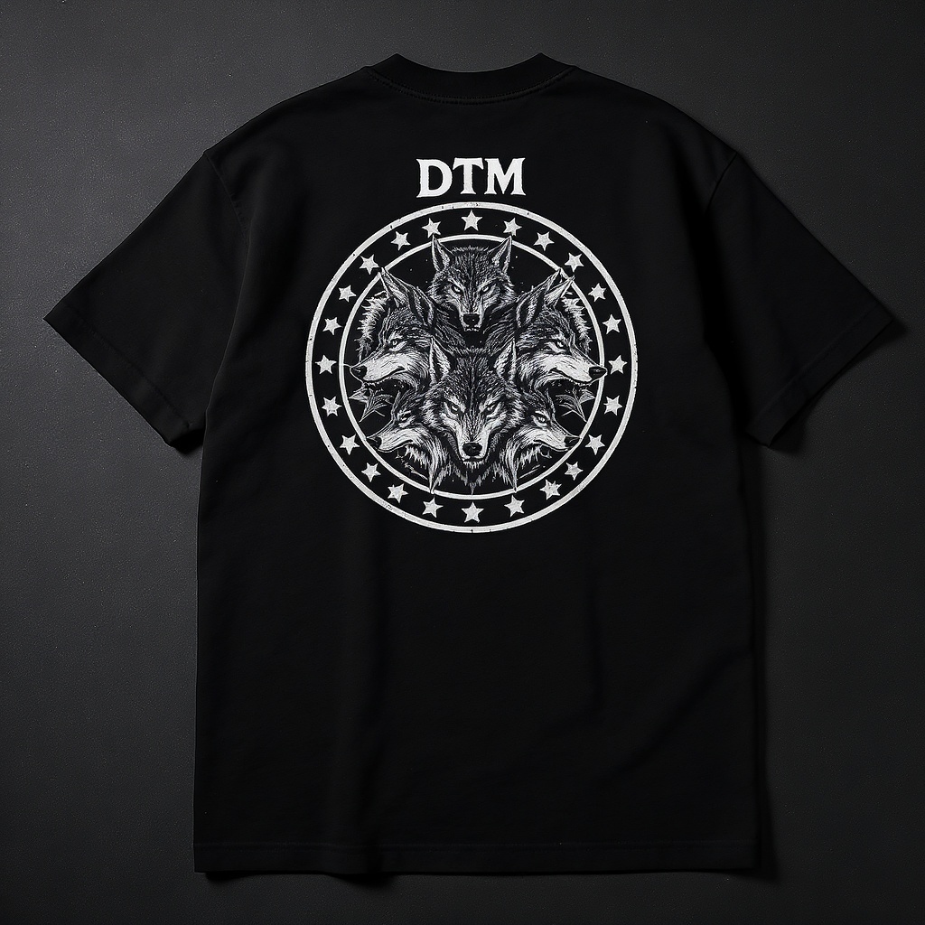 DTM Wolf Seal Tee — back print