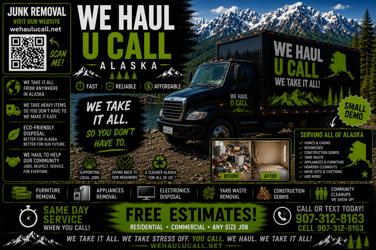 We Haul U Call Alaska service truck