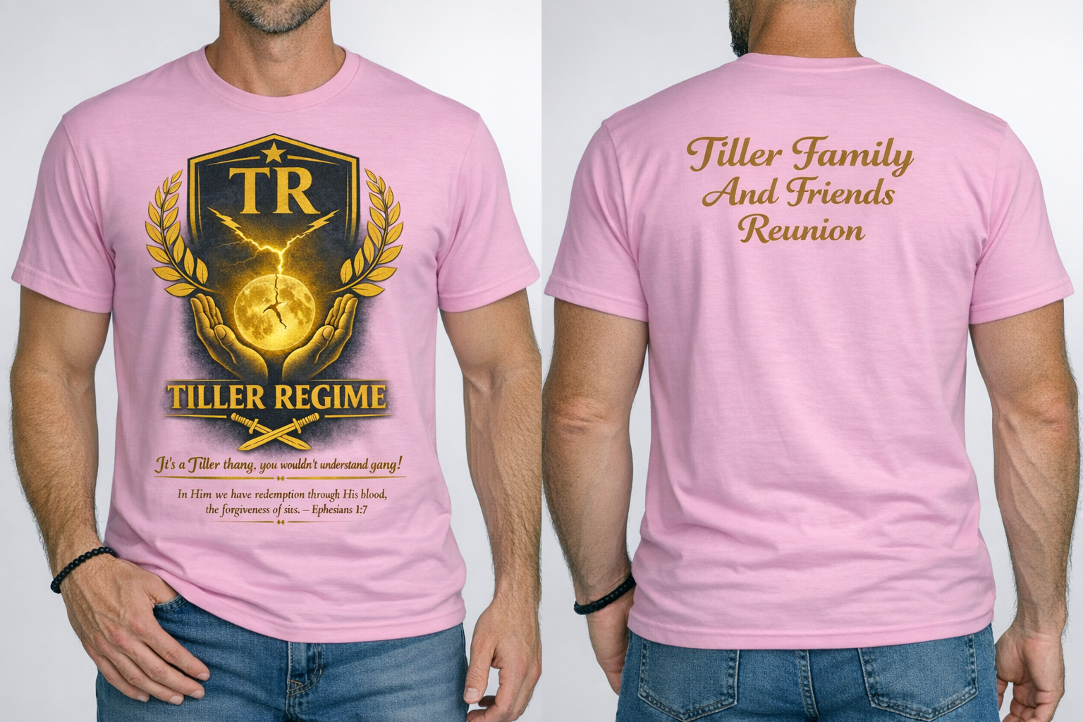 Pink TR Tiller Regime Family Reunion Tee