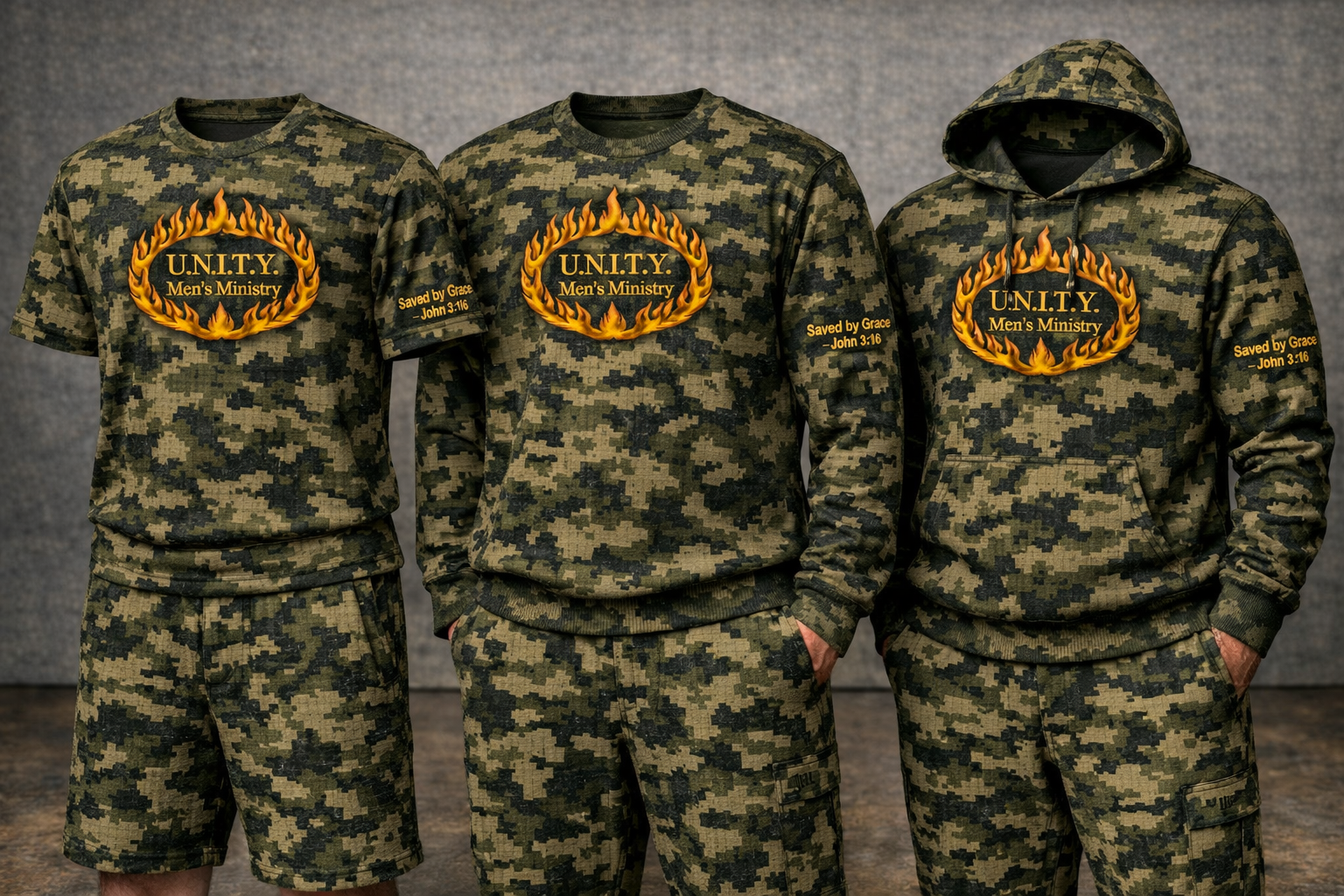 U.N.I.T.Y. Men's Ministry Camo T-Shirt