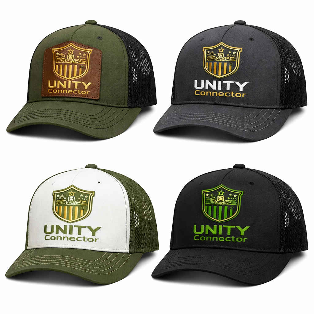 Crown & Lightning Bolt V2 Trucker Cap — Olive/Black