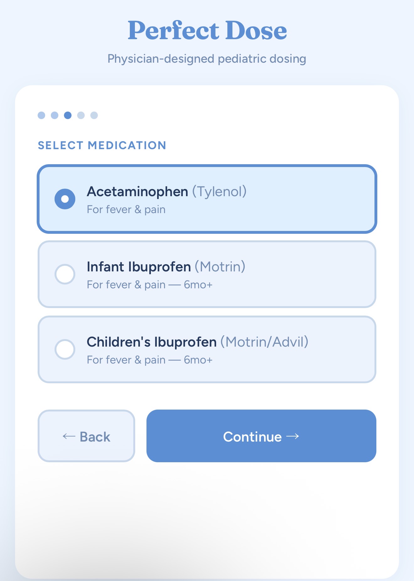 Select medication