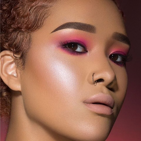 Pink editorial group glam