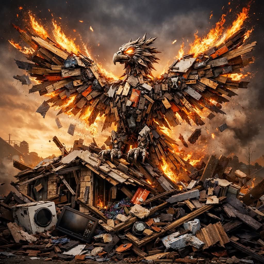 The Phoeni Project — Phoenix rising from construction waste