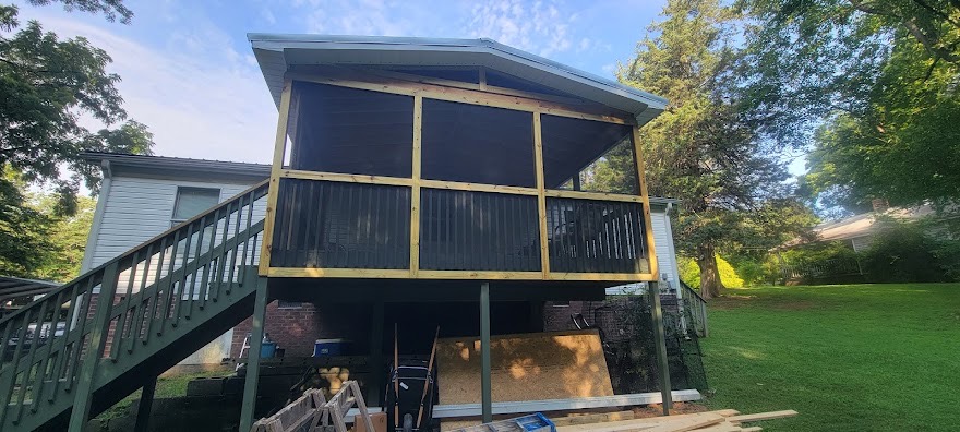 Deck Build — Decking boards installed
