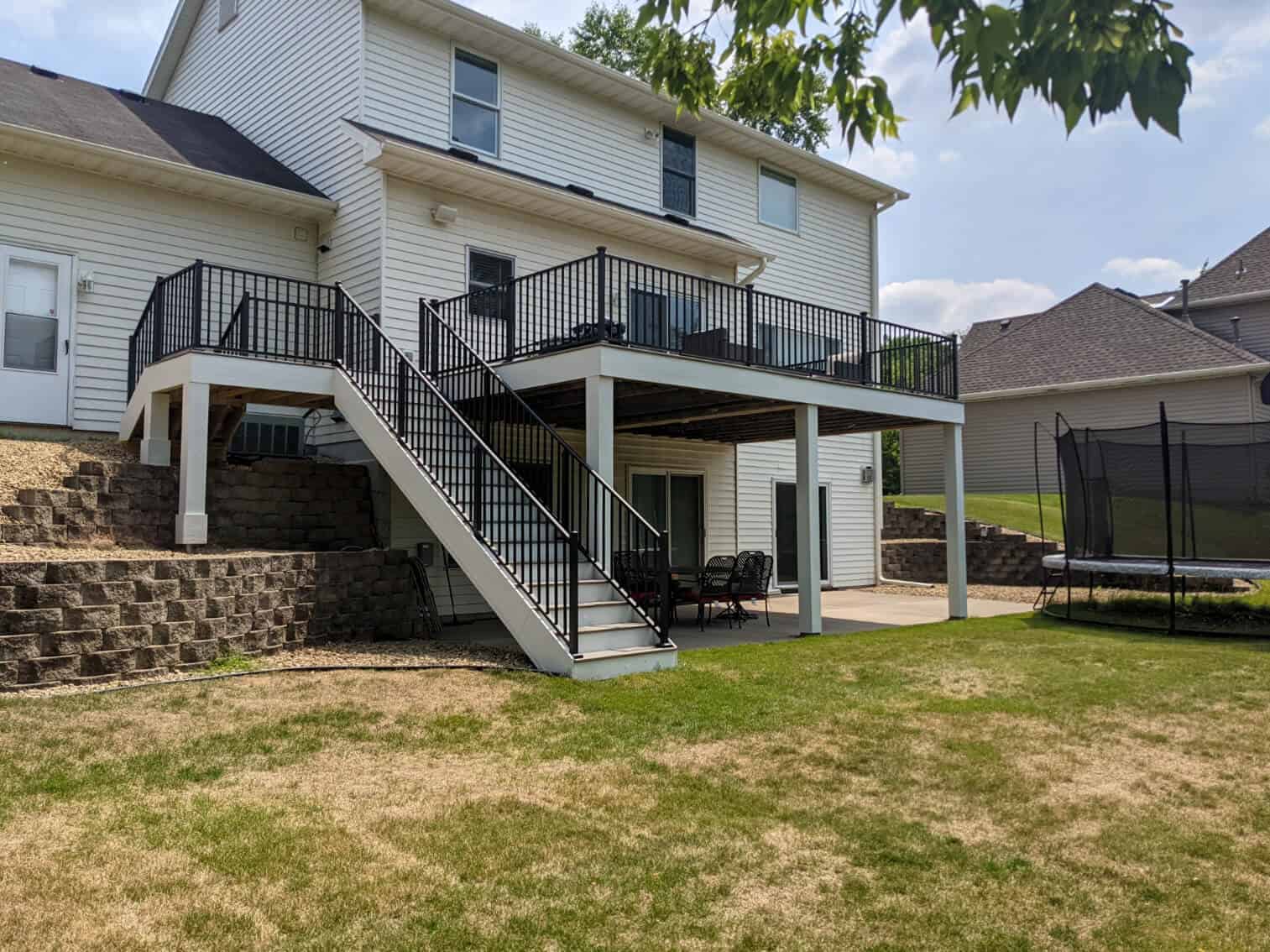 From Empty Lot to Outdoor Living Room: A Cary Elevated Deck Build