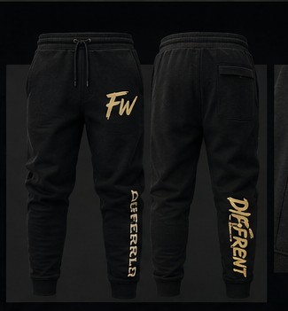 Fli World Black Joggers (Different)