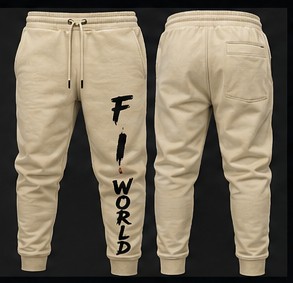 Fli World Cream Joggers