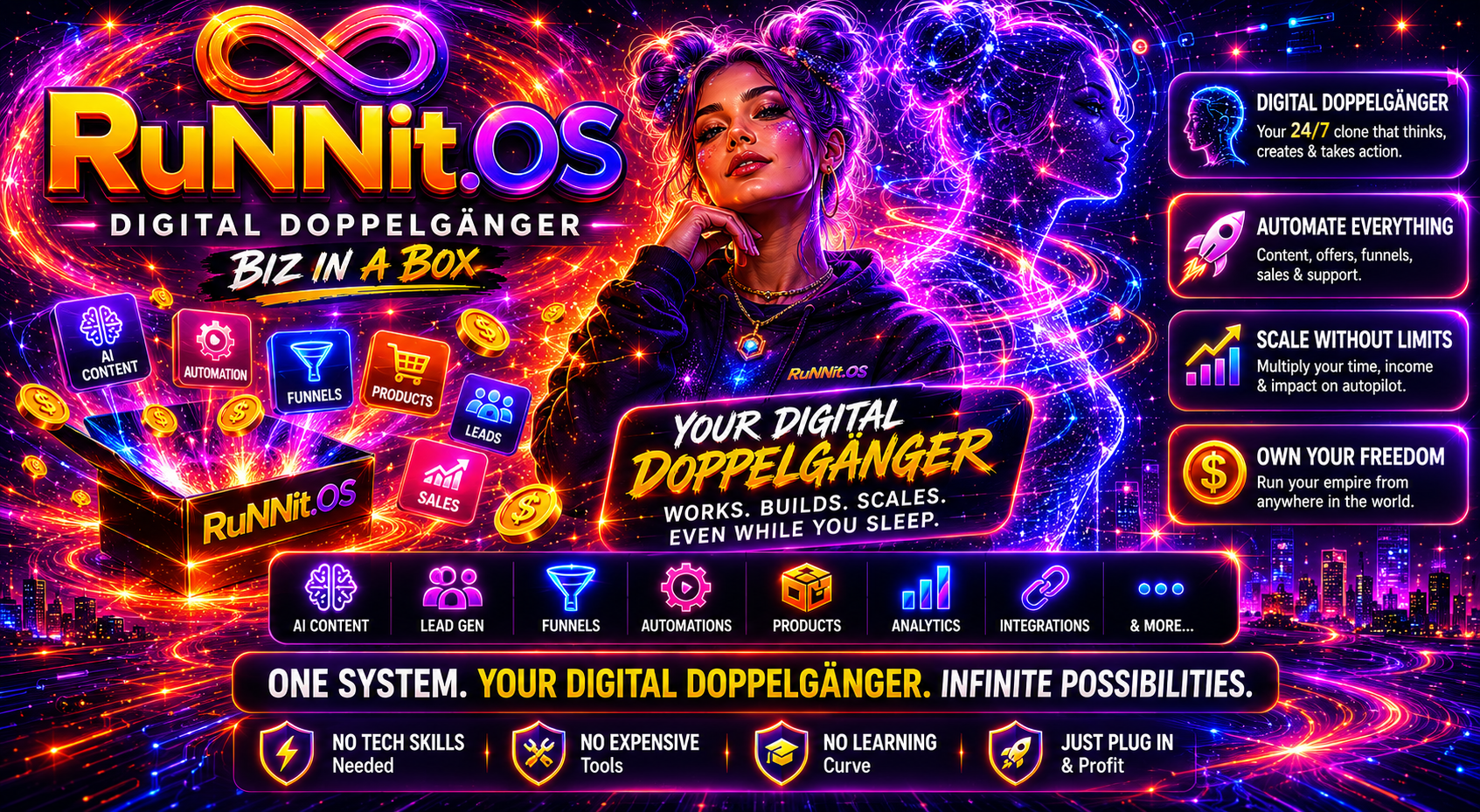 RuNNit.OS — Your Digital Doppelgänger. AI-powered business automation platform.