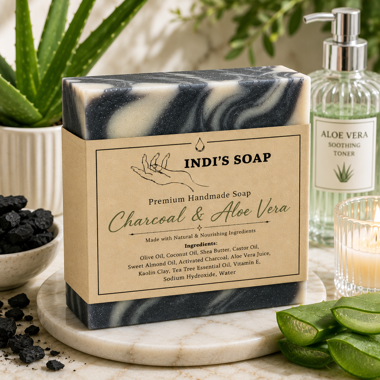 Charcoal & Aloe Vera