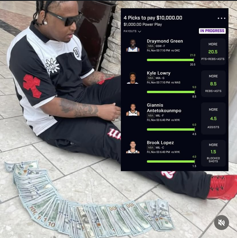 Thugtown wins $10,000 bet on PrizePicks — from sports betting to the music industry