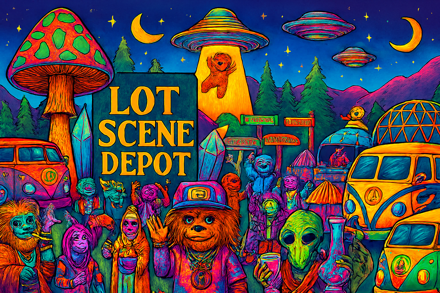 Lot scene crowd — the culture in motion