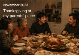 Thanksgiving at my parents' place