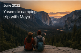 Yosemite camping trip with Maya