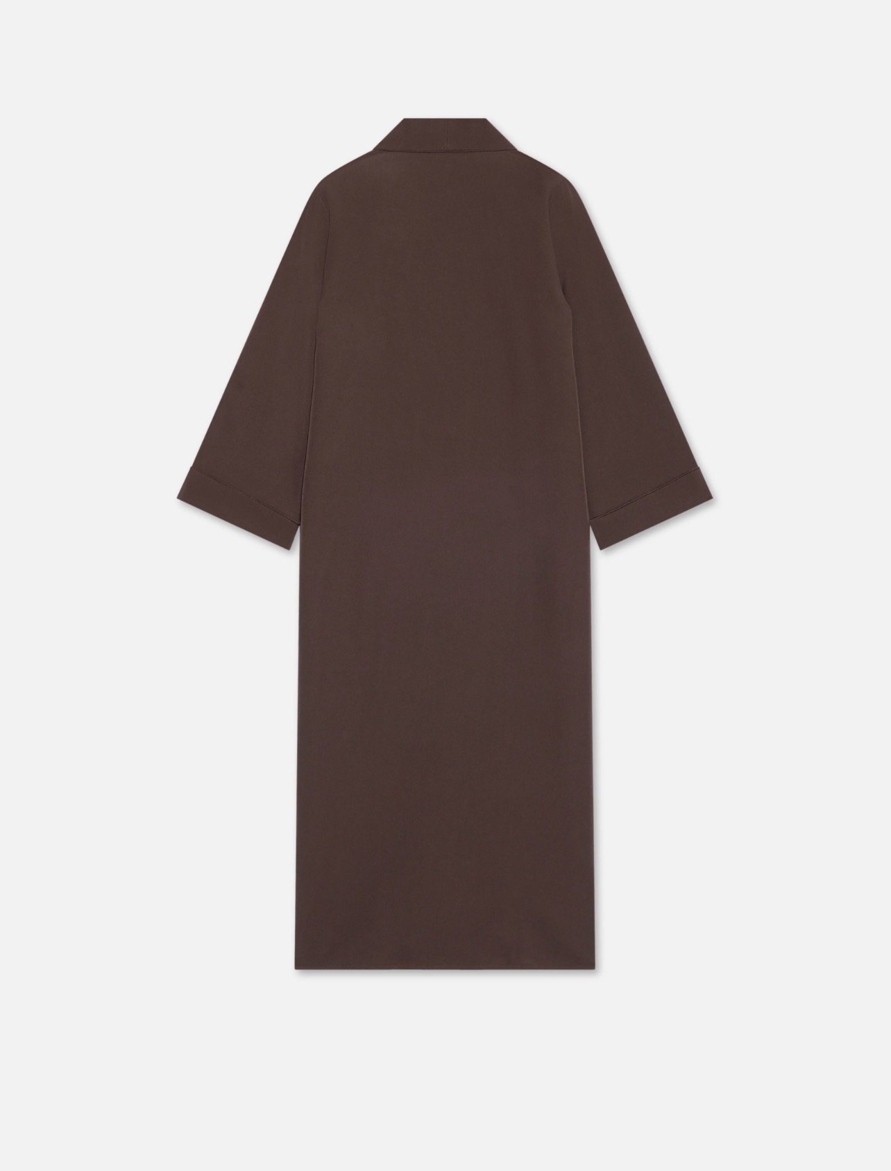 Abaya Classique — Chocolat, flat lay front