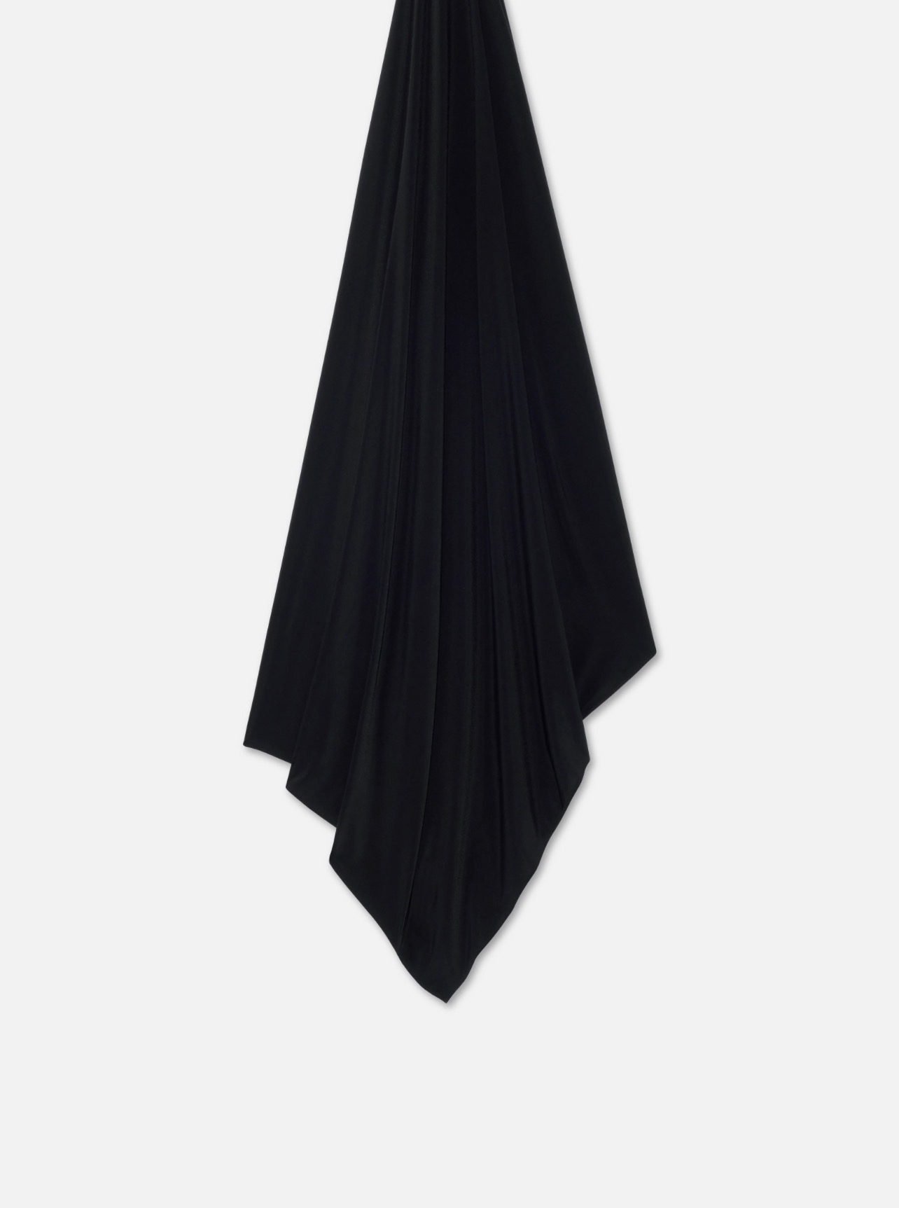 Hijab Premium Jersey — Noir, flat lay