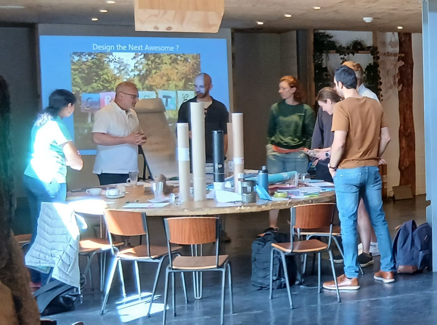 Design the Next Awesome — teams prototyping together