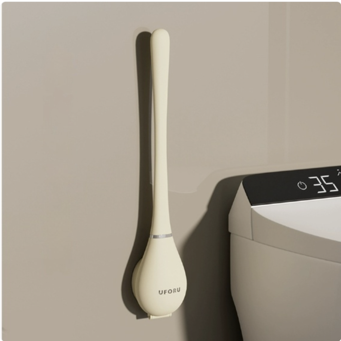 Brosse WC silicone longue-manche