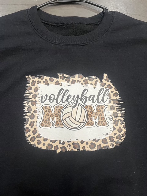 Volleyball Mom Leopard Print