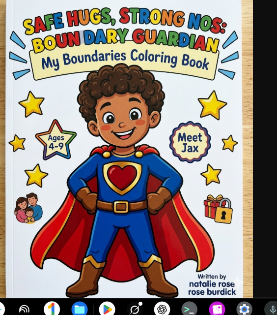 Safe Hugs, Strong Nos: Boundary Guardian — My Boundaries Coloring Book