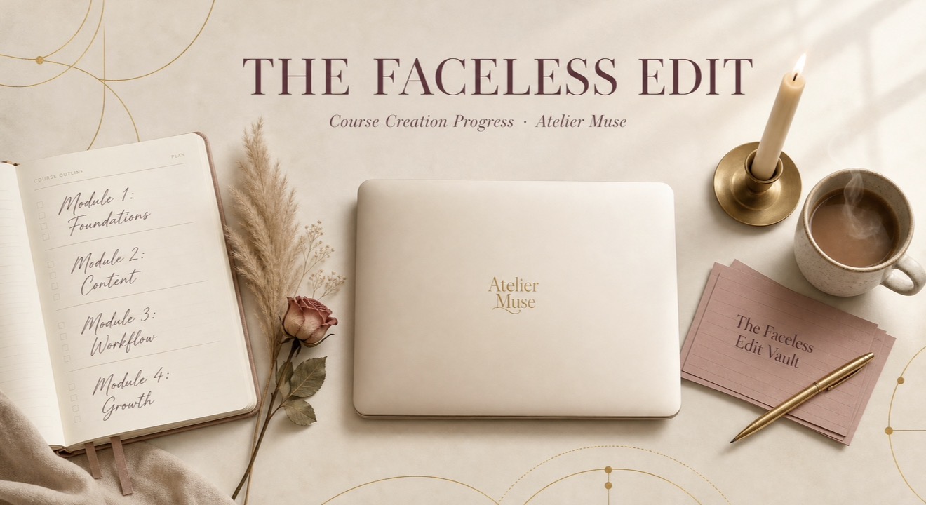 The Faceless Edit — editorial brand course