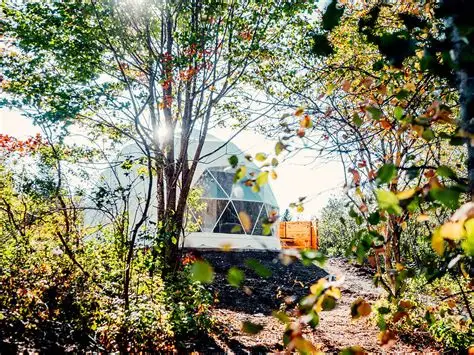 Creekside RnR glamping dome